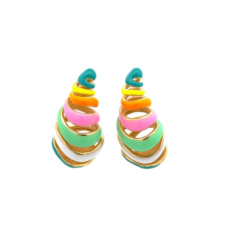 Pastel Rainbow Open Teardrop