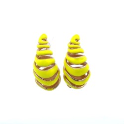 Yellow Open Teardrop