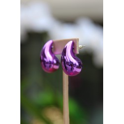 Teardrop Morado Cromado