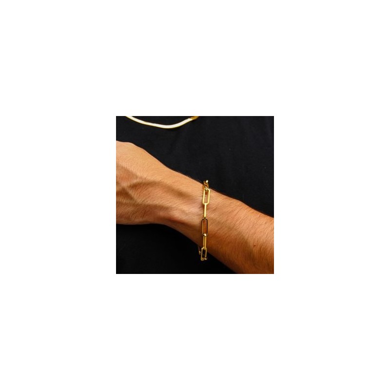 «Jemma» Link Gold Plated Bracelet