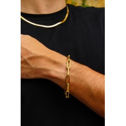 «Jemma» Link Gold Plated Bracelet