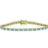 Diamond Turquoise Tennis Bracelet