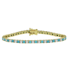 Diamond Turquoise Tennis Bracelet