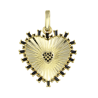 Fluted Heart Charm