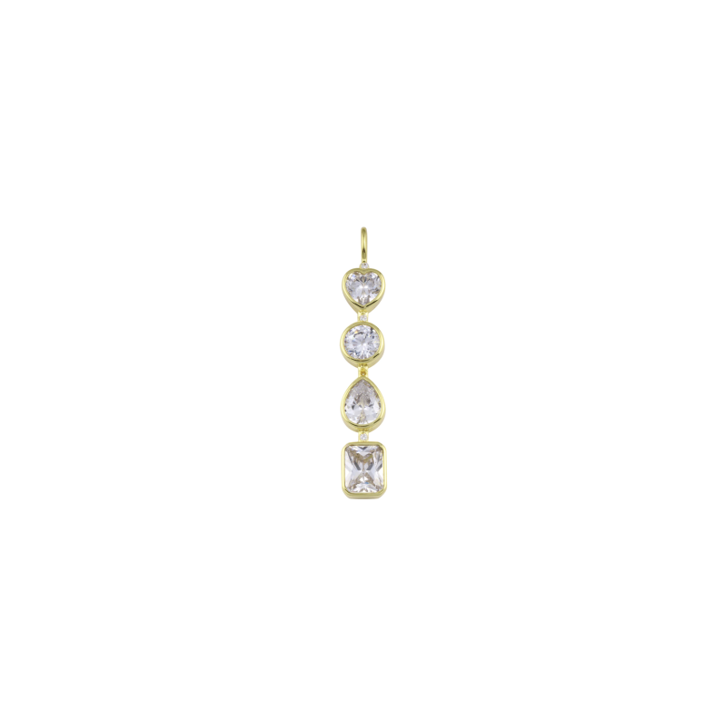 Diamond Bezel Bar Charm