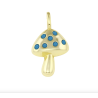 Turquoise Mushroom Charm