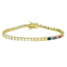 Half Rainbow Tennis Bracelet