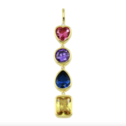 Color Bezel Bar Charm