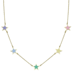 Enamel Star Necklace