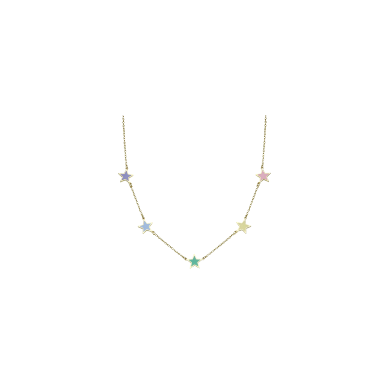 Enamel Star Necklace