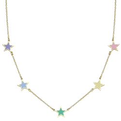 Enamel Star Necklace
