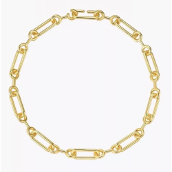 Oval Thick Link Necklace