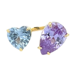 Adjustable Heart Ring