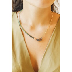 Emerald Pave Diamonds Lobster Clasp