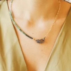 Emerald Pave Diamonds Lobster Clasp