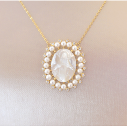 Virgen Fatima Perlas