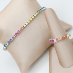 Thin Rainbow Bracelet