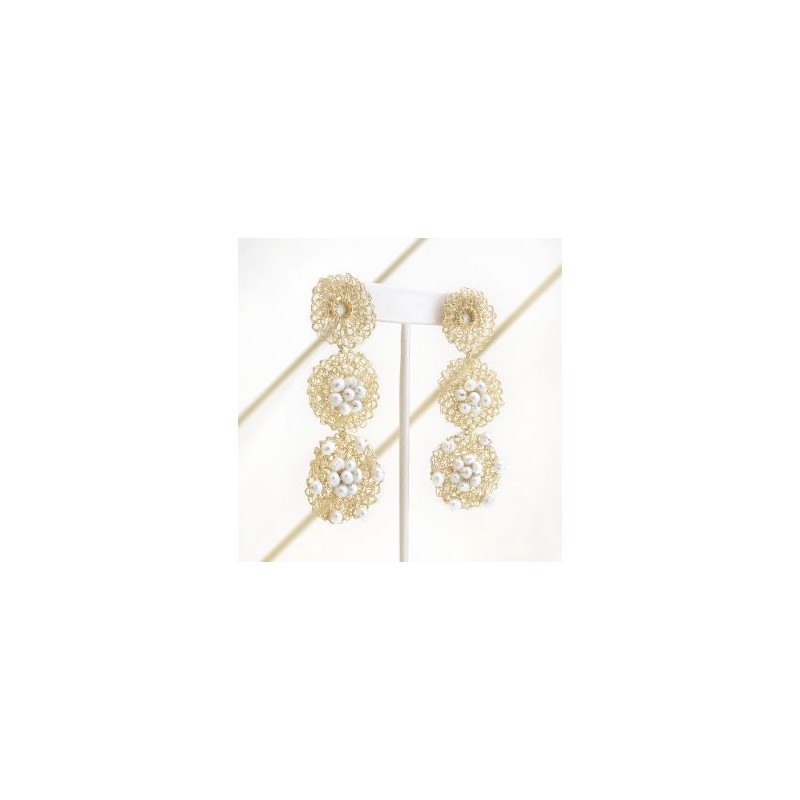 Flower Pearl Earring