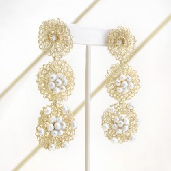 Flower Pearl Earring