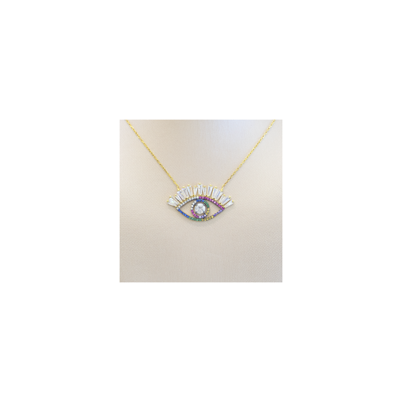 Rainbow Eye Necklace