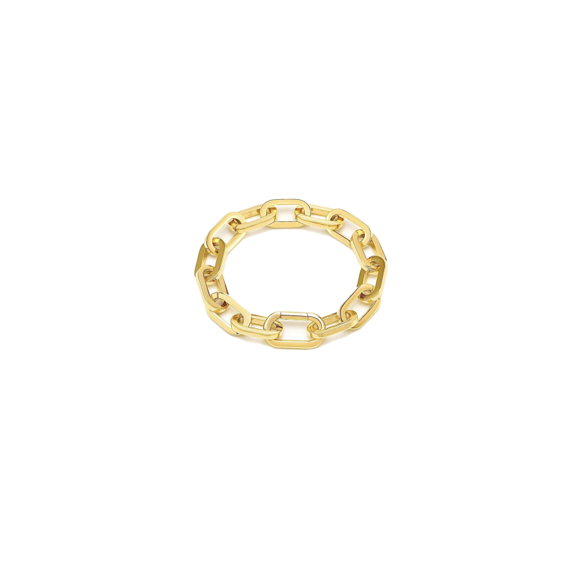 Polish Gold Paperclip Bracelet