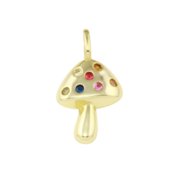 Rainbow Mushroom Charm